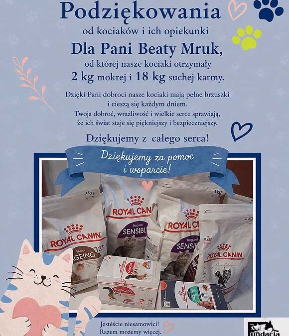 Dziękujemy Panie Beacie